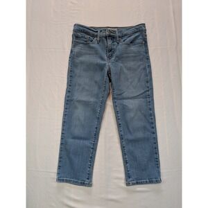 Levis 311 Shaping Skinny Capri Jeans Medium Wash Blue Size 27 Stretch Denim